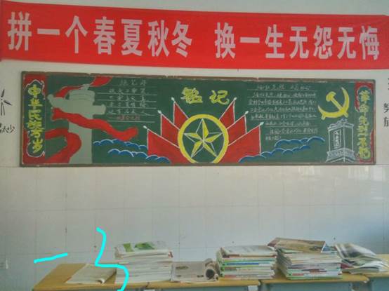 高中部开展"缅怀革命先烈"主题黑板报评比活动